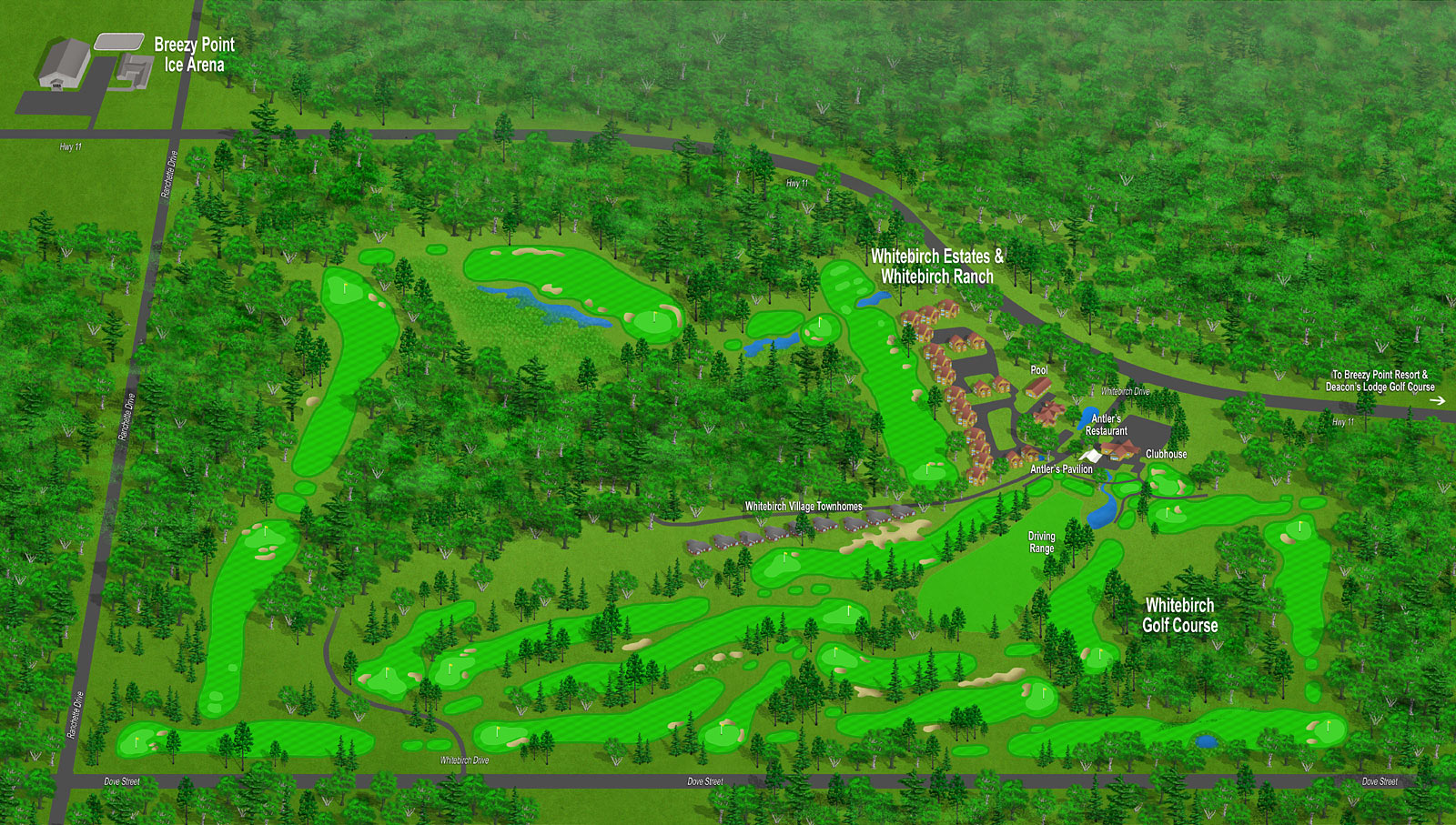 Breezy Point Resort Layout Map