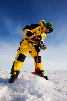 ice fishing at breezy point resort